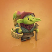 Forager Goblin, Adorable Gobushka - Found Family Adventurecrafts | 28mm and 32mm | Wargaming | DnD | Tabletop Roleplaying