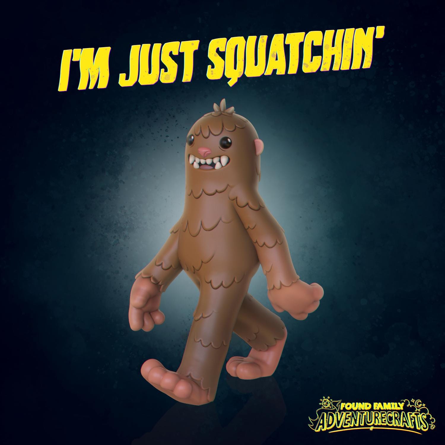 Super Cute Sasquatch - Found Family Adventurecrafts | 28mm and 32mm | Wargaming | DnD | Tabletop Roleplaying