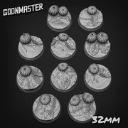 Pumpkin Patch Bases - Goonmaster | 28mm and 32mm | Wargaming | DnD | Tabletop Roleplaying