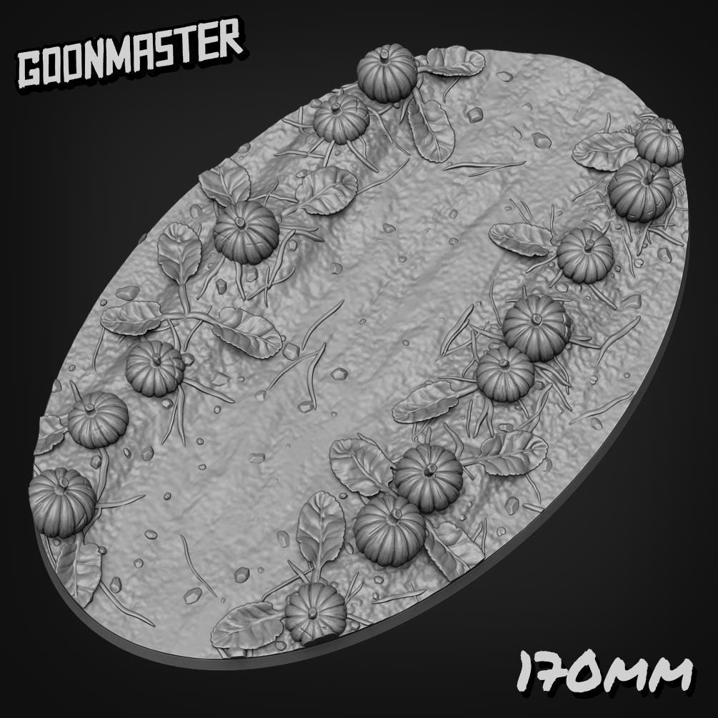 Pumpkin Patch Bases - Goonmaster | 28mm and 32mm | Wargaming | DnD | Tabletop Roleplaying