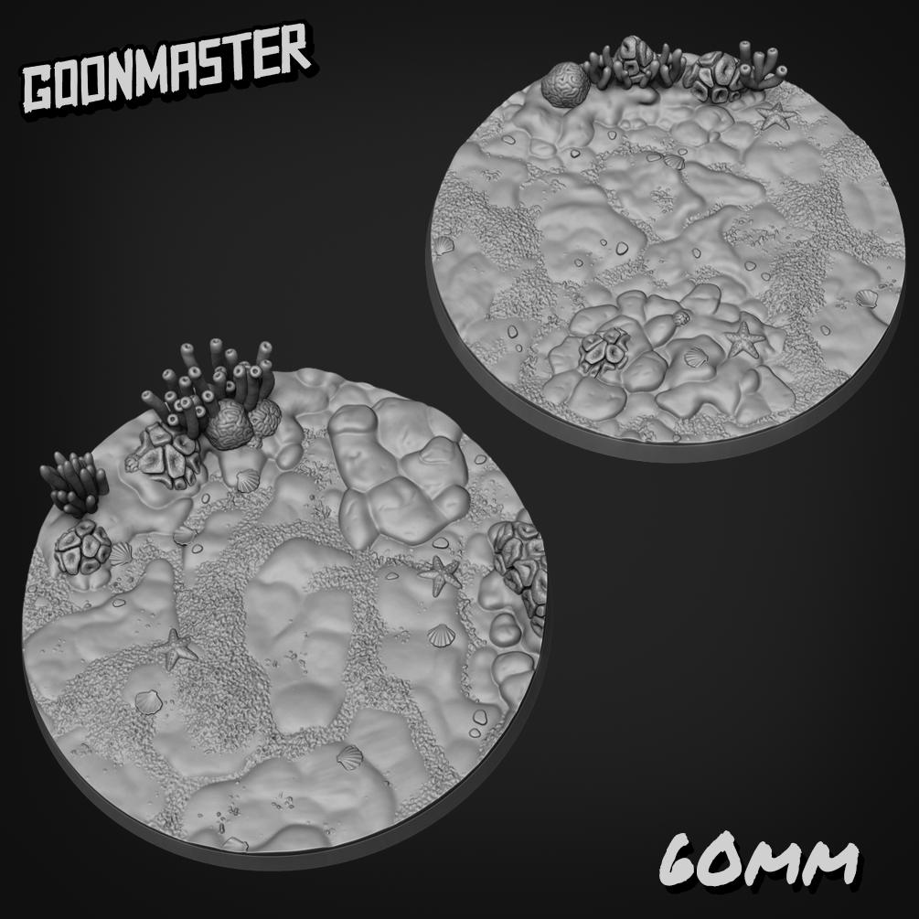 Sea Floor Bases - Goonmaster | 28mm and 32mm | Wargaming | DnD | Tabletop Roleplaying