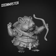 Hamster Archer. Hams of War- Goonmaster | 28mm and 32mm | Wargaming | DnD | Tabletop Roleplaying