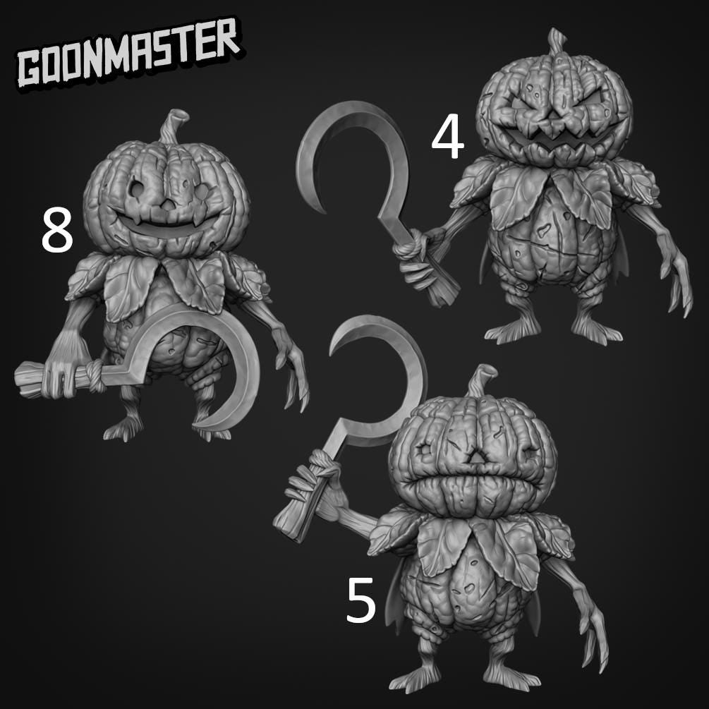 Scumpy Lumpkin Veteran. Pumpkin Soldier - Goonmaster | 28mm and 32mm | Wargaming | DnD | Tabletop Roleplaying