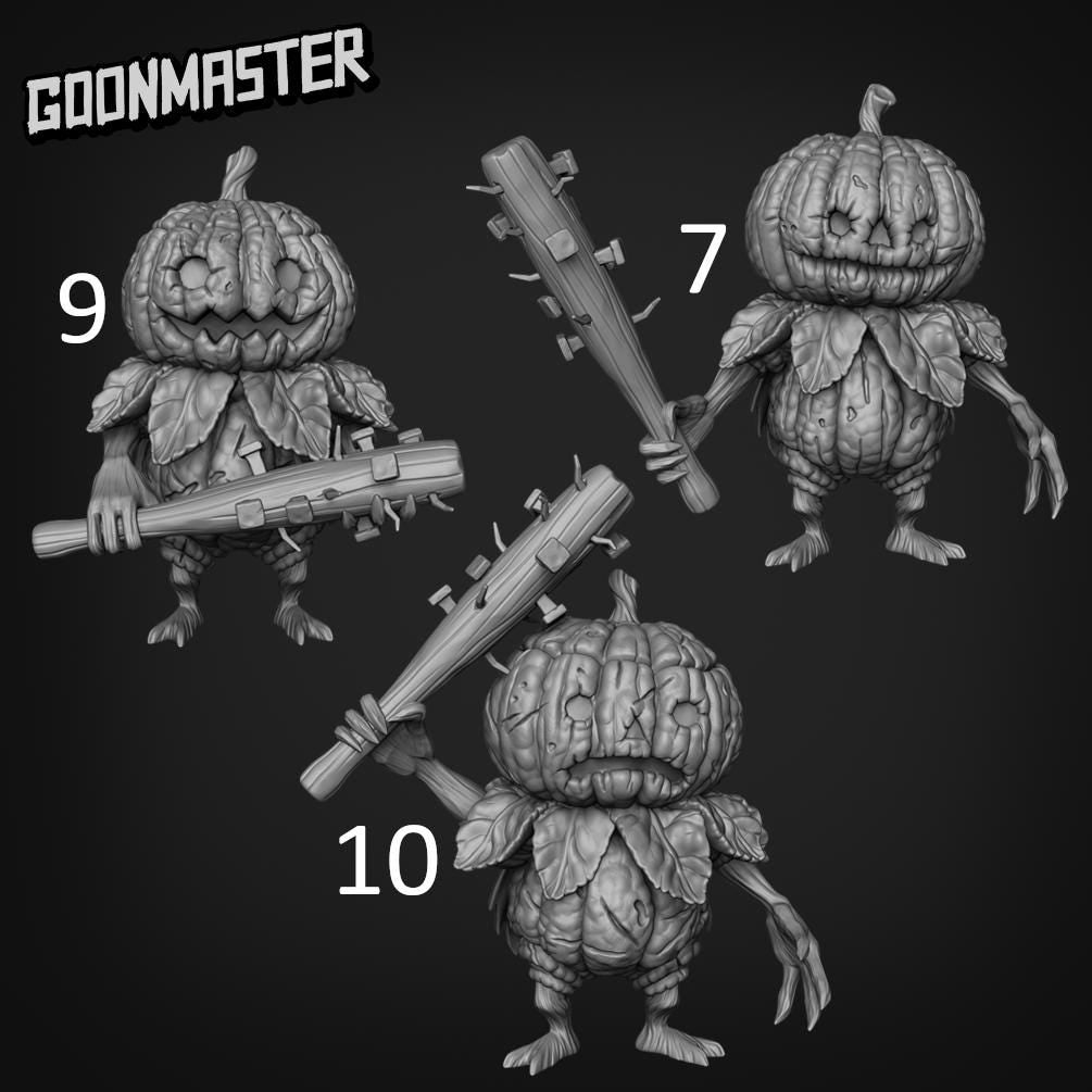 Scumpy Lumpkin Veteran. Pumpkin Soldier - Goonmaster | 28mm and 32mm | Wargaming | DnD | Tabletop Roleplaying