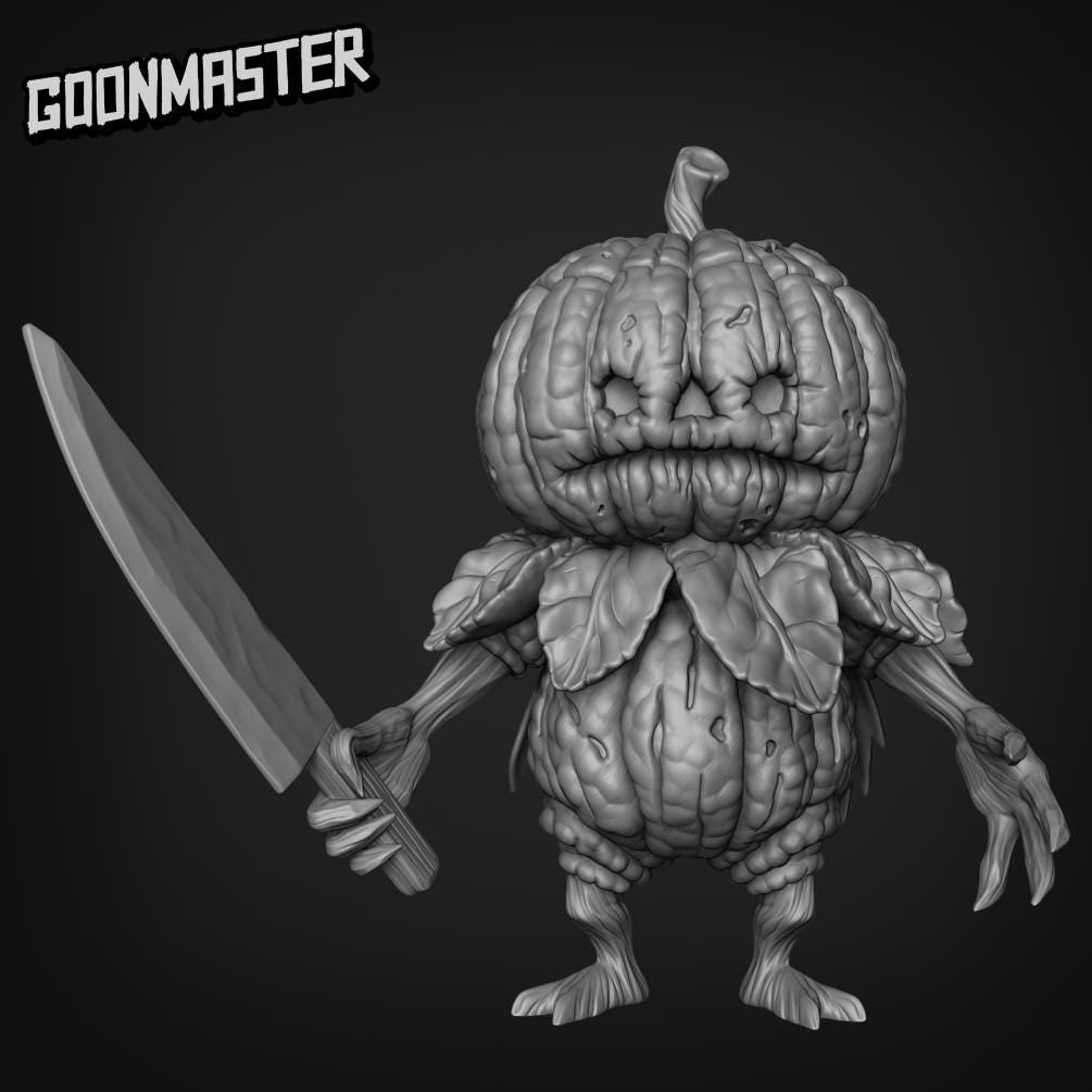 Scumpy Lumpkin Veteran. Pumpkin Soldier - Goonmaster | 28mm and 32mm | Wargaming | DnD | Tabletop Roleplaying