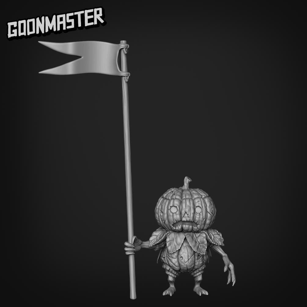 Scumpy Lumpkin Veteran. Pumpkin Soldier - Goonmaster | 28mm and 32mm | Wargaming | DnD | Tabletop Roleplaying
