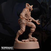 Wererat Assassin - Sordane Publishing | 28mm and 32mm | Wargaming | DnD | Tabletop Roleplaying