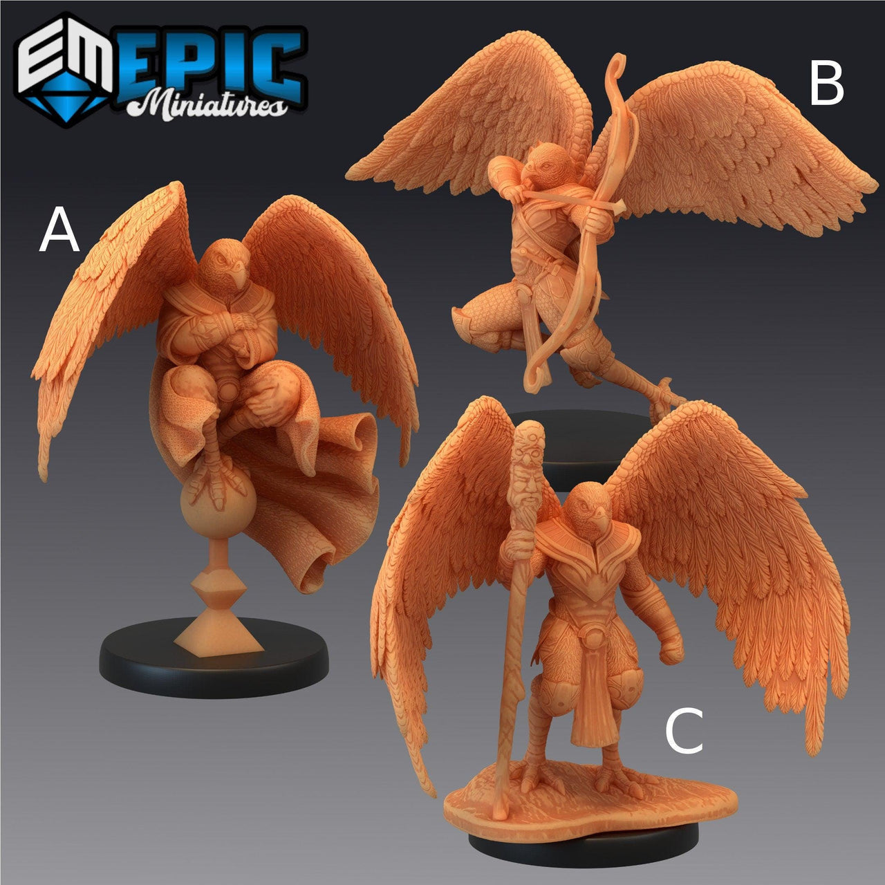 Bird Folk Falcon - Epic Miniatures