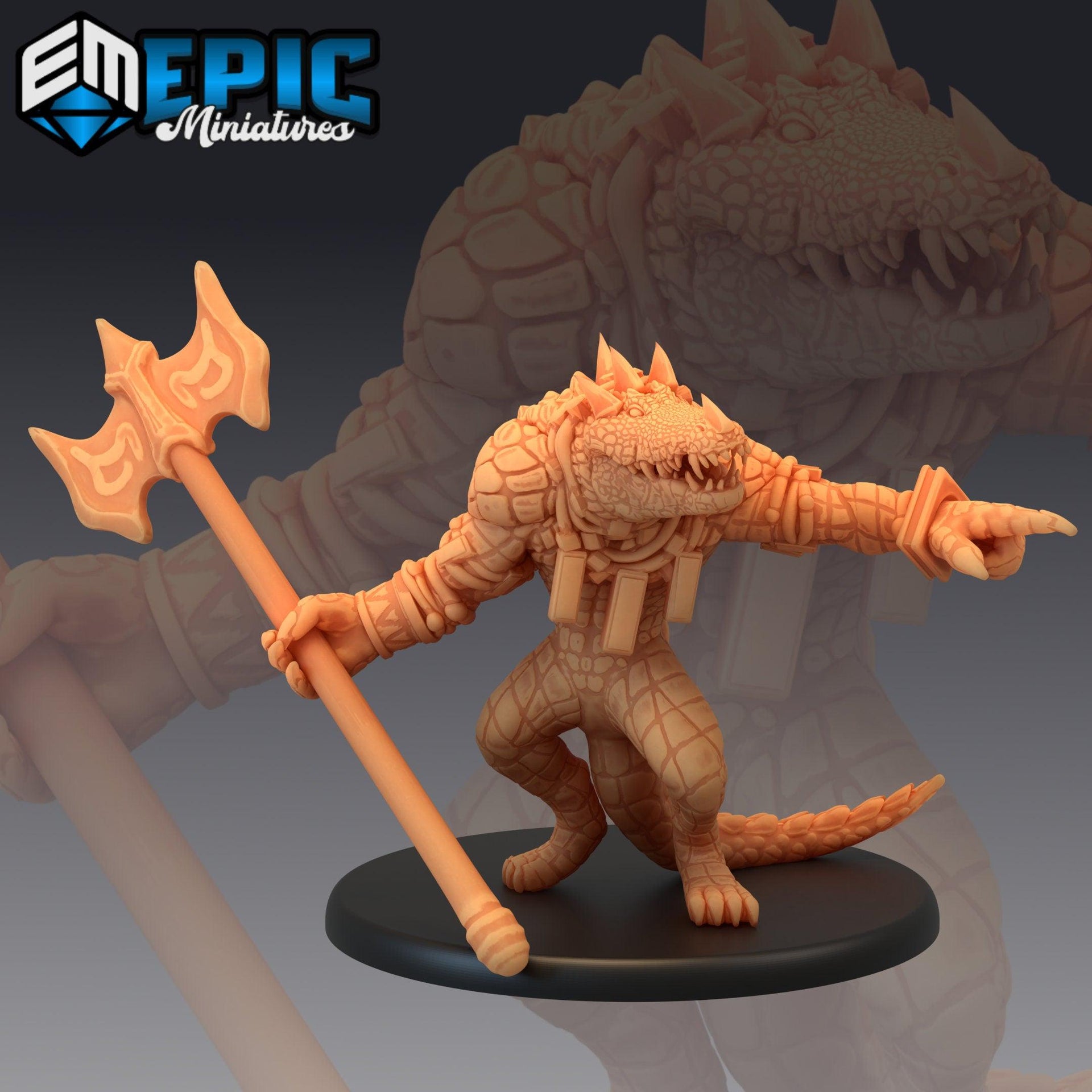 Crocodile Warrior - Epic Miniatures