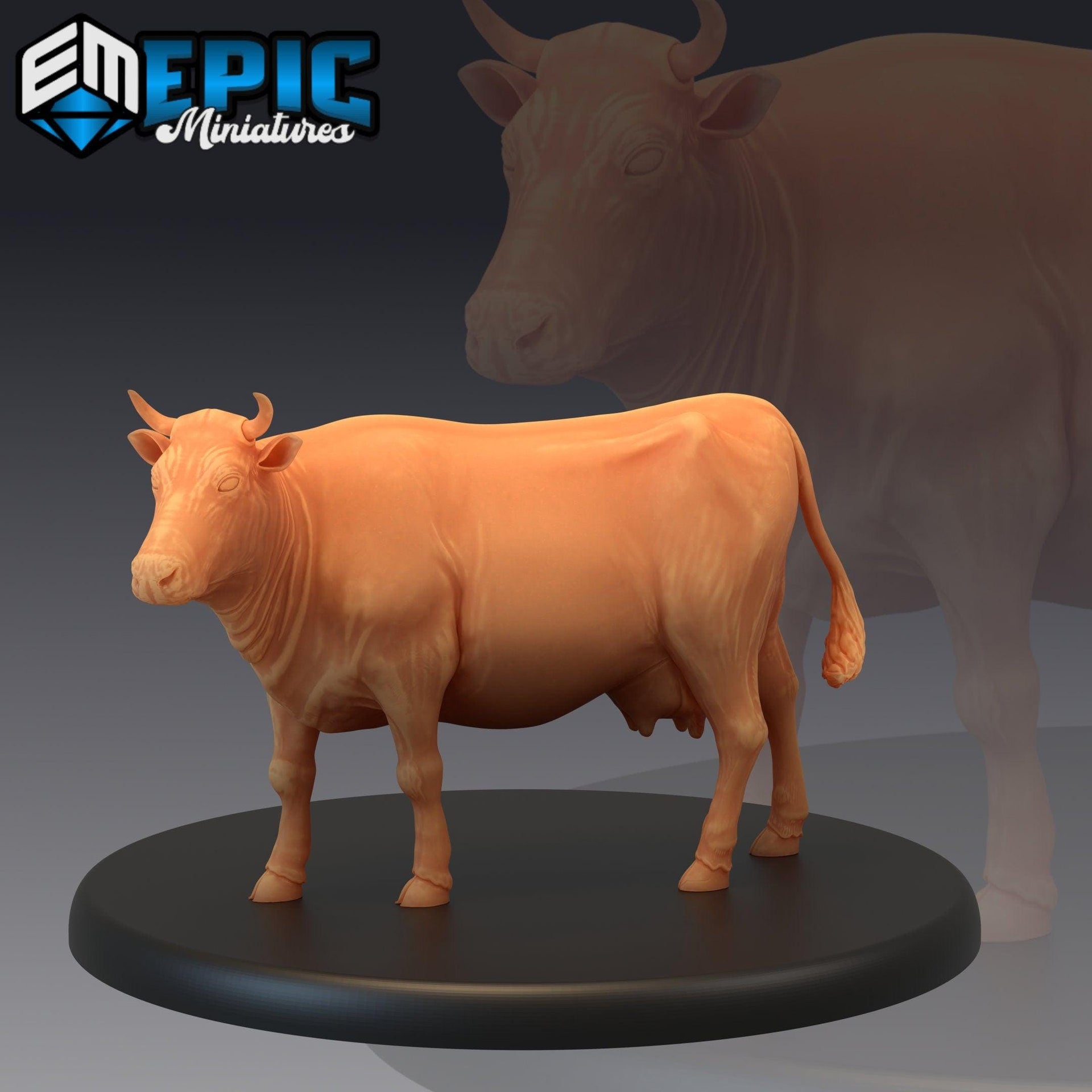Farm Animal Cow - Epic Miniatures