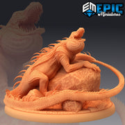Lava Crocodile - Epic Miniatures Aligator