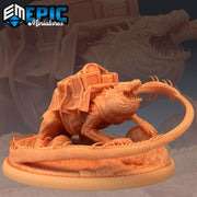 Lava Crocodile - Epic Miniatures Aligator