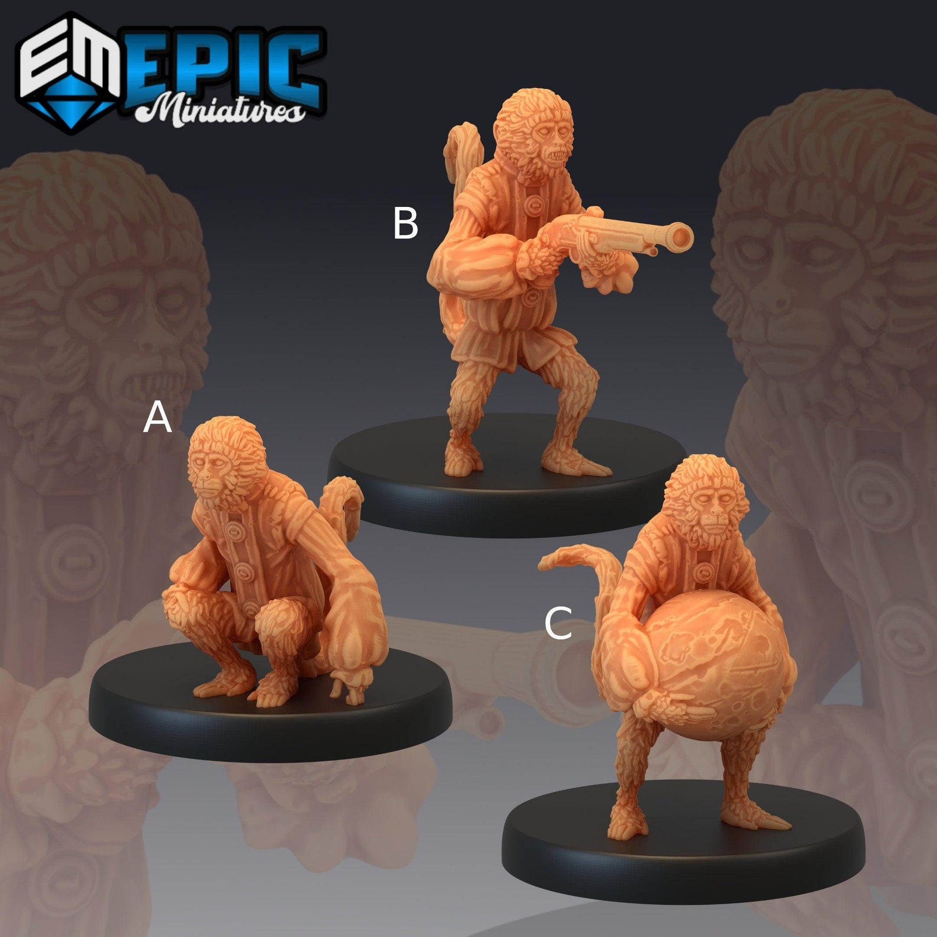 Pirate Monkey - Epic Miniatures
