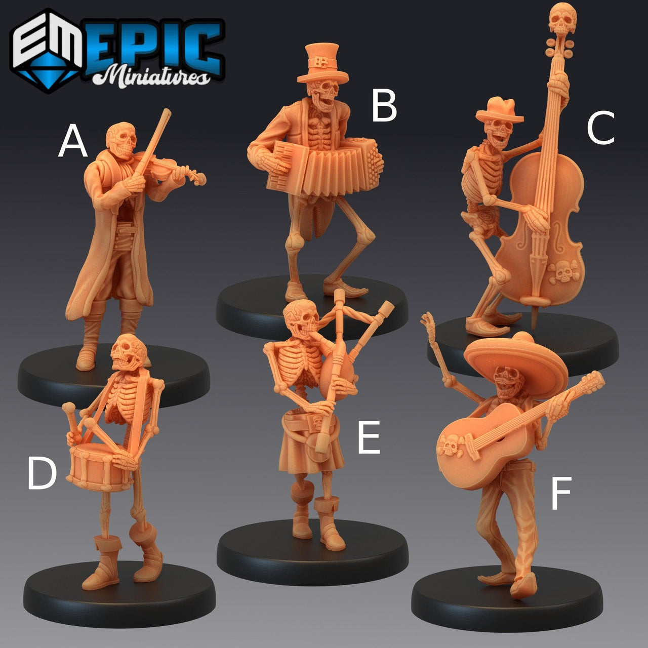 Skeleton Musician - Epic Miniatures