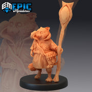 Tabaxi White Cat sorcerer - Epic Miniatures