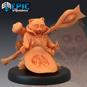 Tabaxi White Cat sorcerer - Epic Miniatures