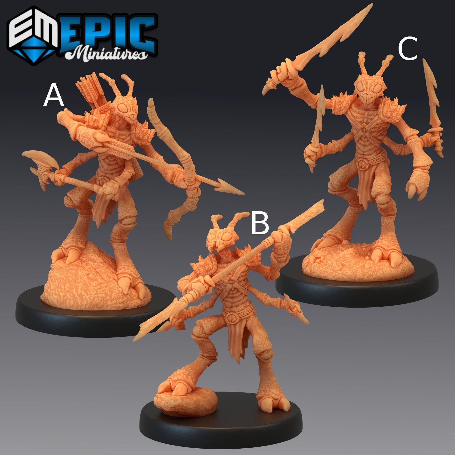 Insectoid Ant Warrior - Epic Miniatures