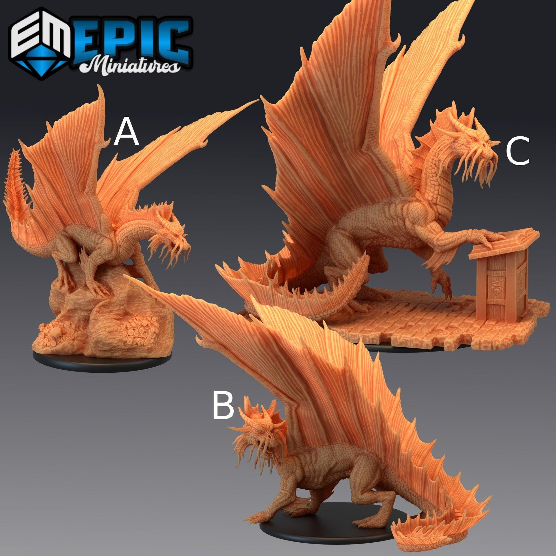 Gold Dragon - Epic Miniatures