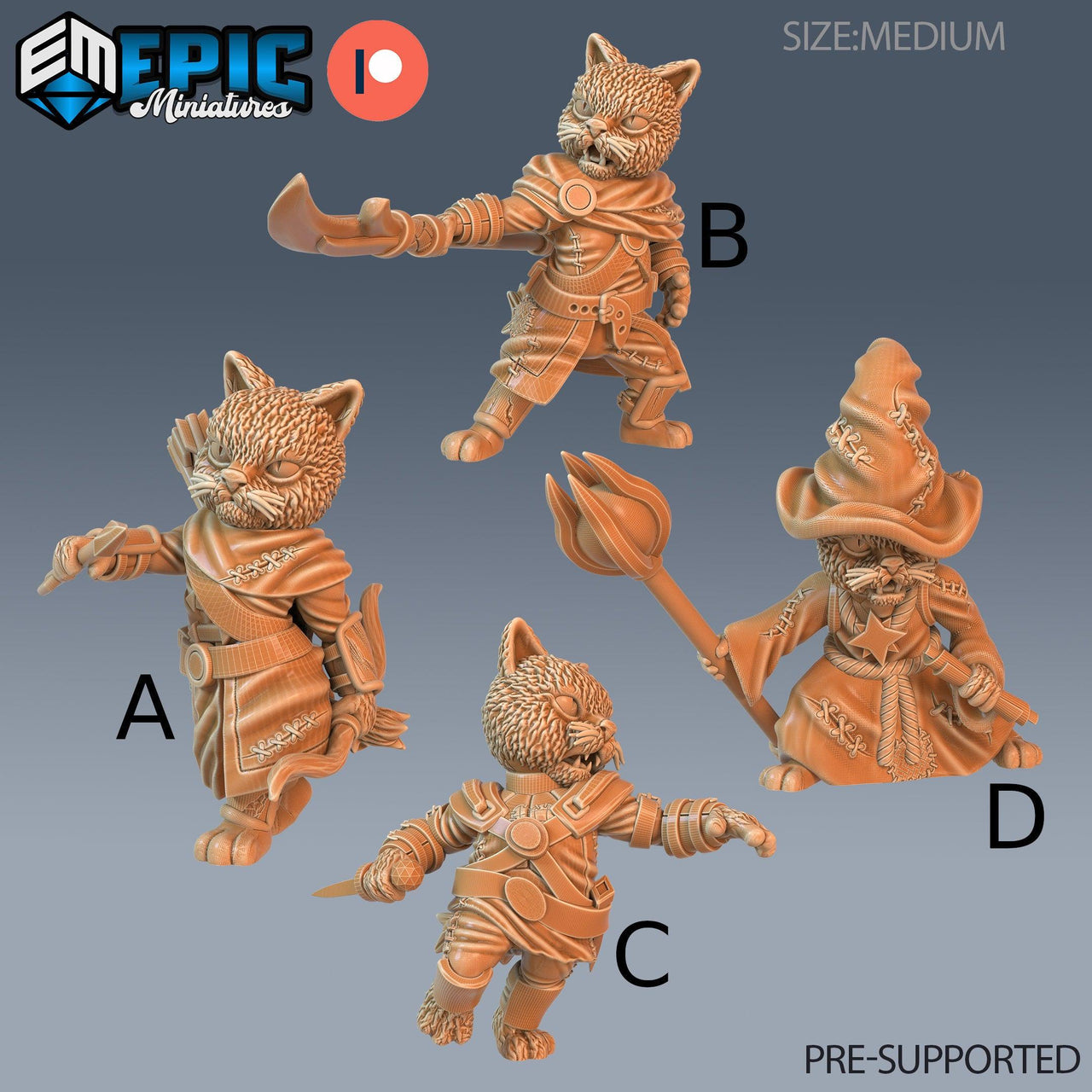 Cat Folk Tribe - Epic Miniatures