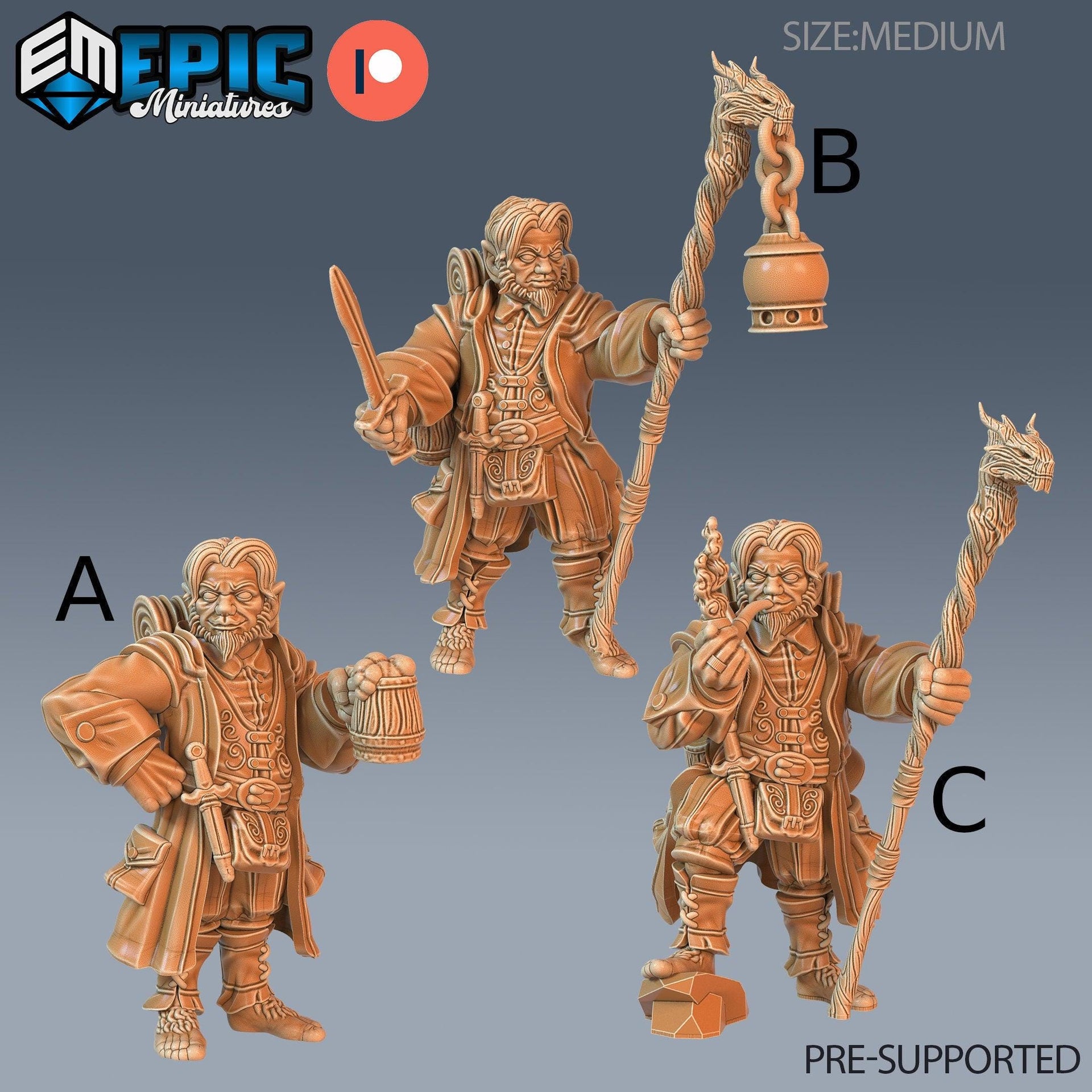 Halfling Adventurer - Epic Miniatures