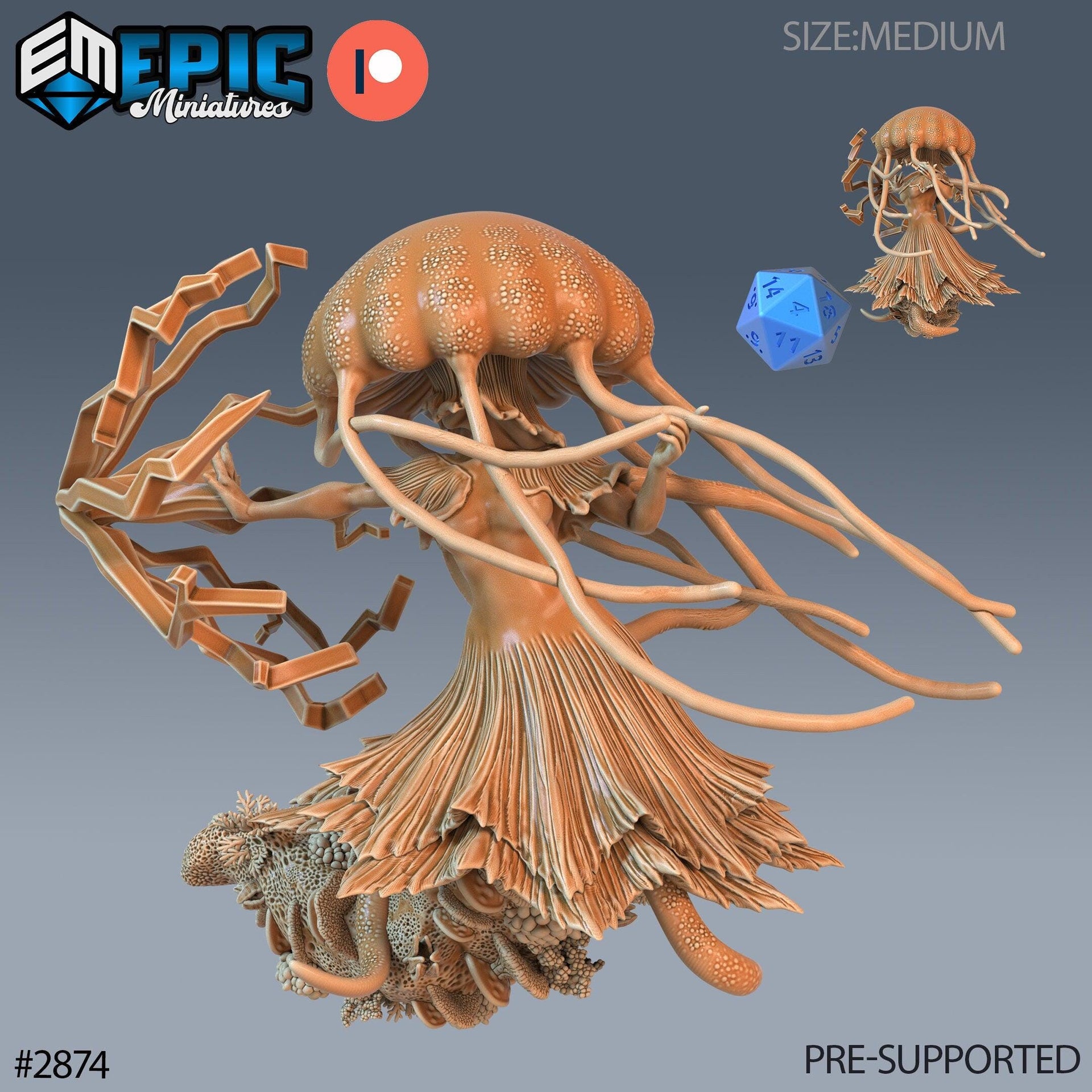 Jellyfish Mermaid - Epic Miniatures