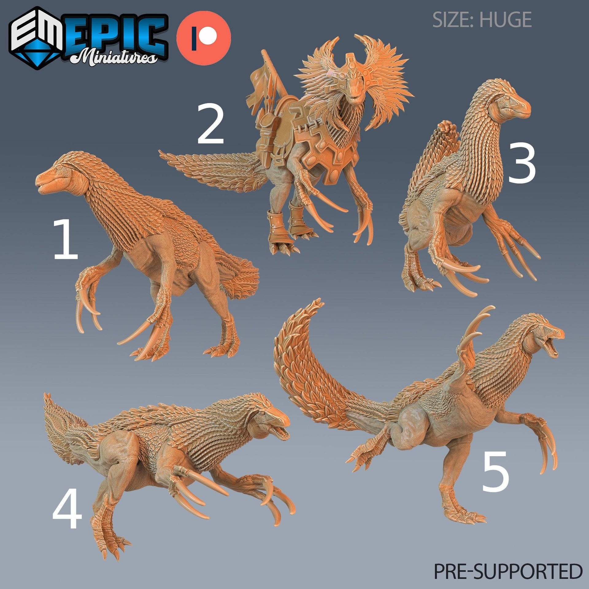 Therizinosaurus - Epic Miniatures | Pathfinder | 28mm | 32mm | Dinosaur | Prehistoric