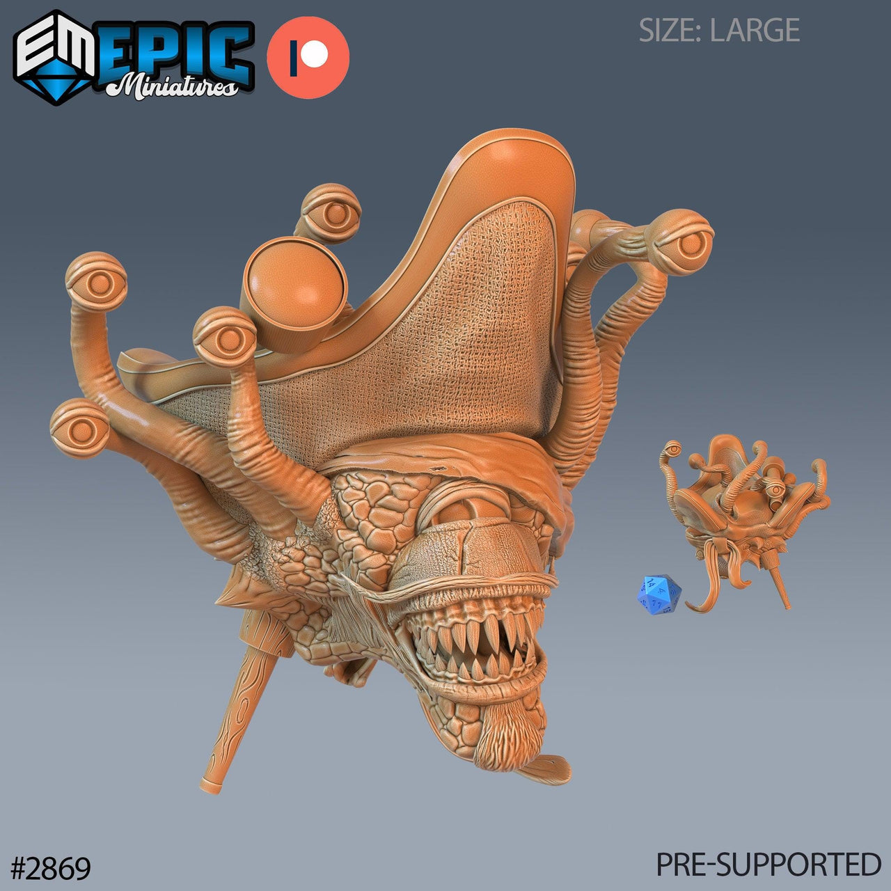 Captain Blackeyes, Eye Tyrant Pirate - Epic Miniatures