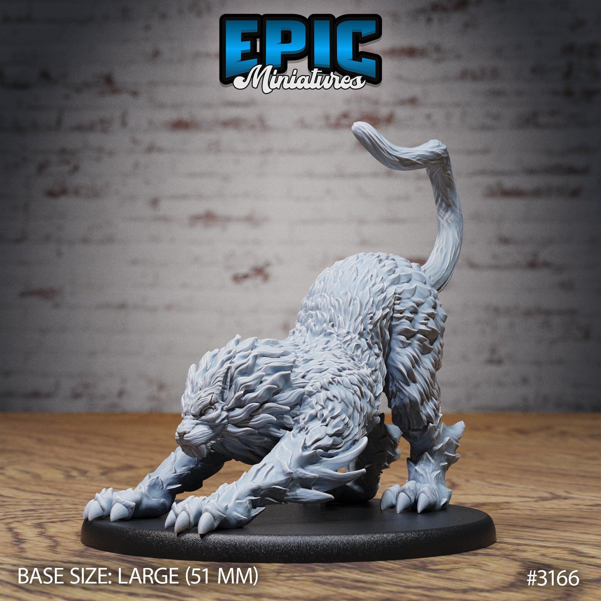 Draconic Tiger - Epic Miniatures | 28mm | 32mm | Mount | Lion | Elemental