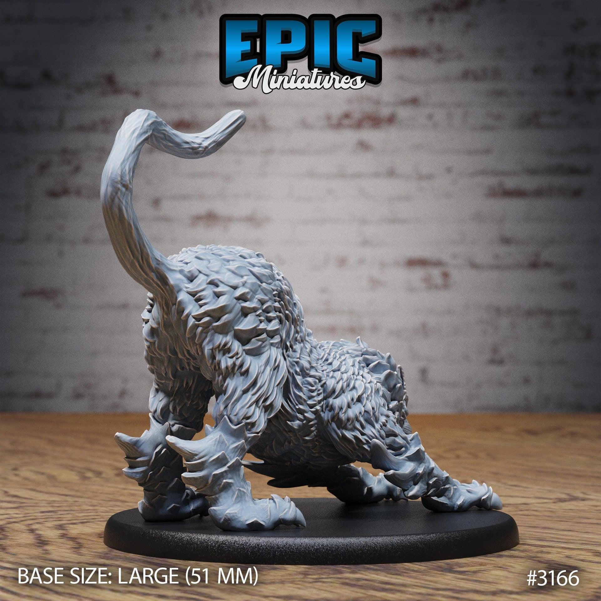 Draconic Tiger - Epic Miniatures | 28mm | 32mm | Mount | Lion | Elemental