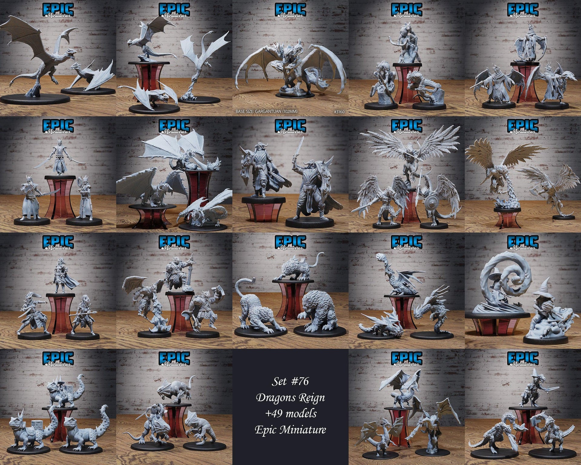 Draconic Tiger - Epic Miniatures | 28mm | 32mm | Mount | Lion | Elemental