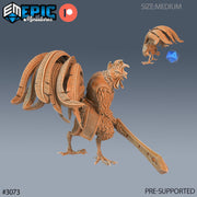 Rooster Warrior - Epic Miniatures | 28mm | 32mm | Fighter | Birdfolk | Chicken | Sword