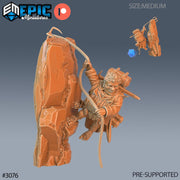 Halfling Traveler- Epic Miniatures | 28mm | 32mm | Rogue | Climbing | Lute | Pipe | Bard