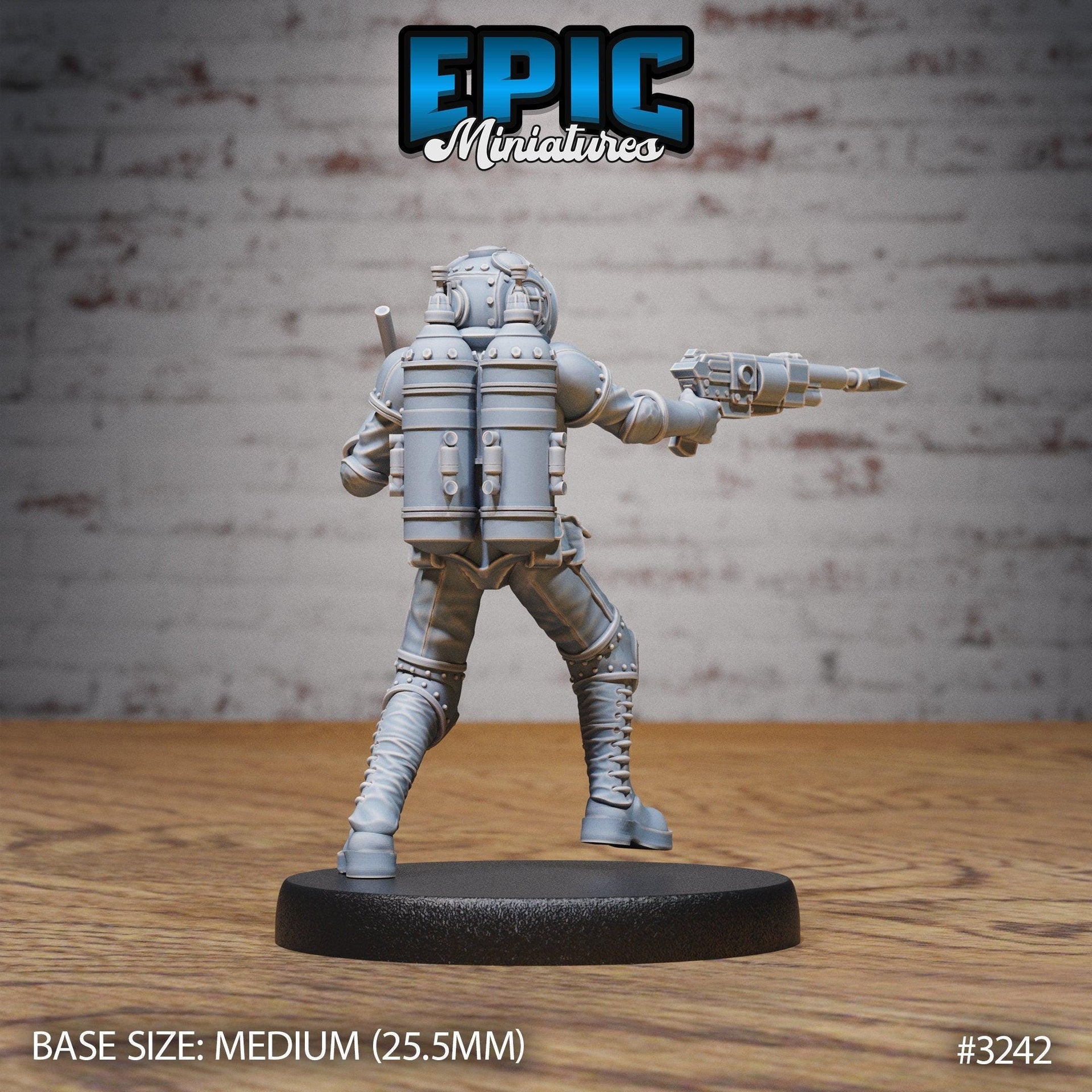 Pressure Diver - Epic Miniatures | Steam Inventions | 28mm | 32mm | Steampunk | Deep Sea | Sailor