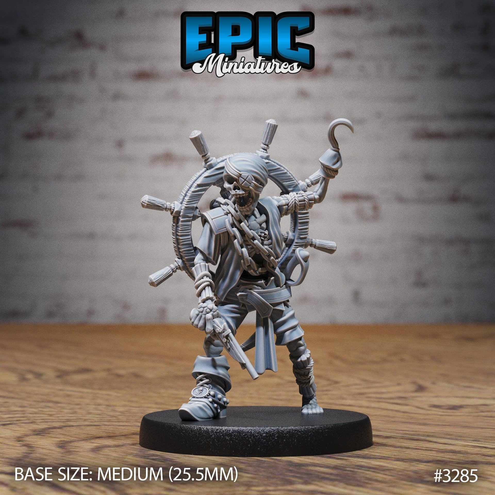Undead Pirate Crew - Epic Miniatures | 32mm | Pirate Scourge | Captain | Zombie | Skeleton | Sailor