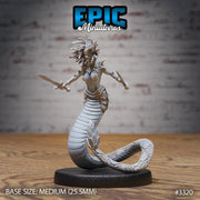 Gorgon Sisters Medusa - Epic Miniatures | 32mm | Insectoid Jungle | Snake | Fighter | Champion | Medusa