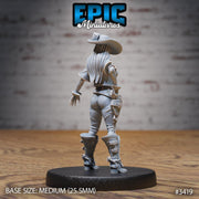 Female Gunslinger- Epic Miniatures | 28mm | 32mm | Fantasy Wild West | Bandit | Cowboy | Rifle Sharpshooter