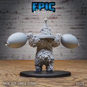 Circus Bear - Epic Miniatures | Ninth Age | 32mm | Nightsky Carnival | Circus | Big Top | Powerlifting | Unicycle | Juggling