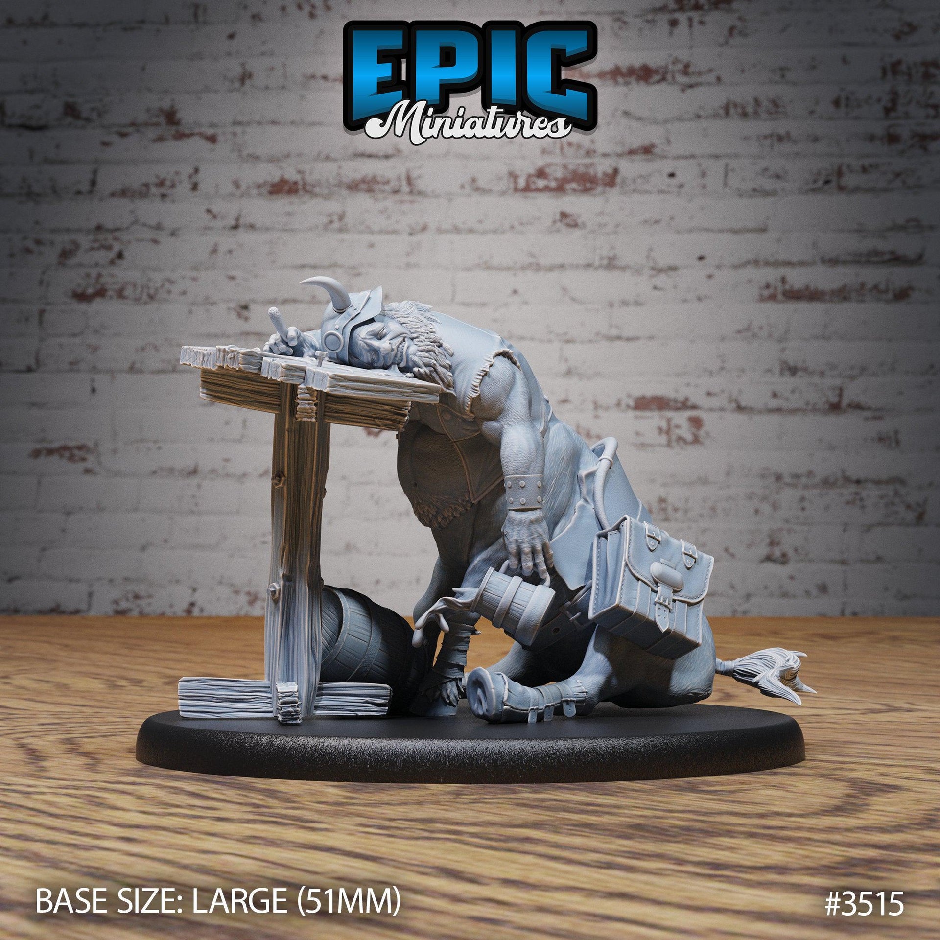 Drunk Centaur - Epic Miniatures | Ninth Age | 32mm | Nightsky Carnival | Circus | Big Top | Beer | Keg | Tavern