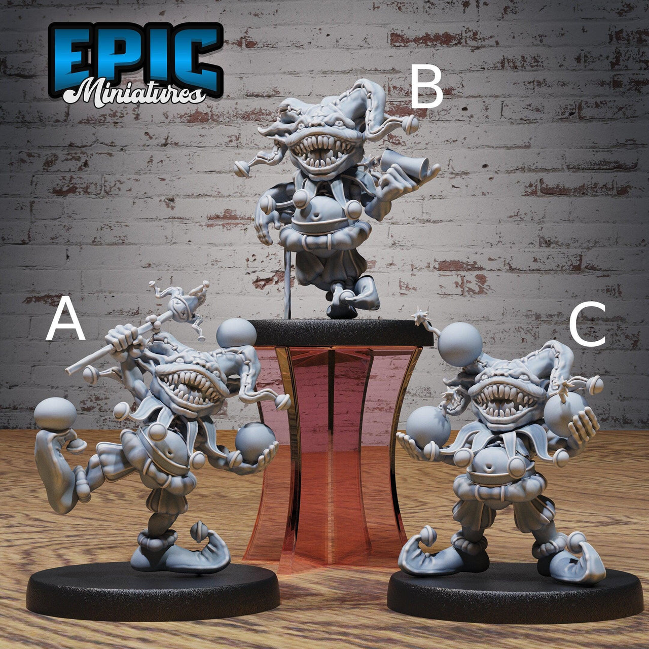 Goblin Clown - Epic Miniatures | Ninth Age | 32mm | Nightsky Carnival | Circus | Big Top | Trickster | Jester