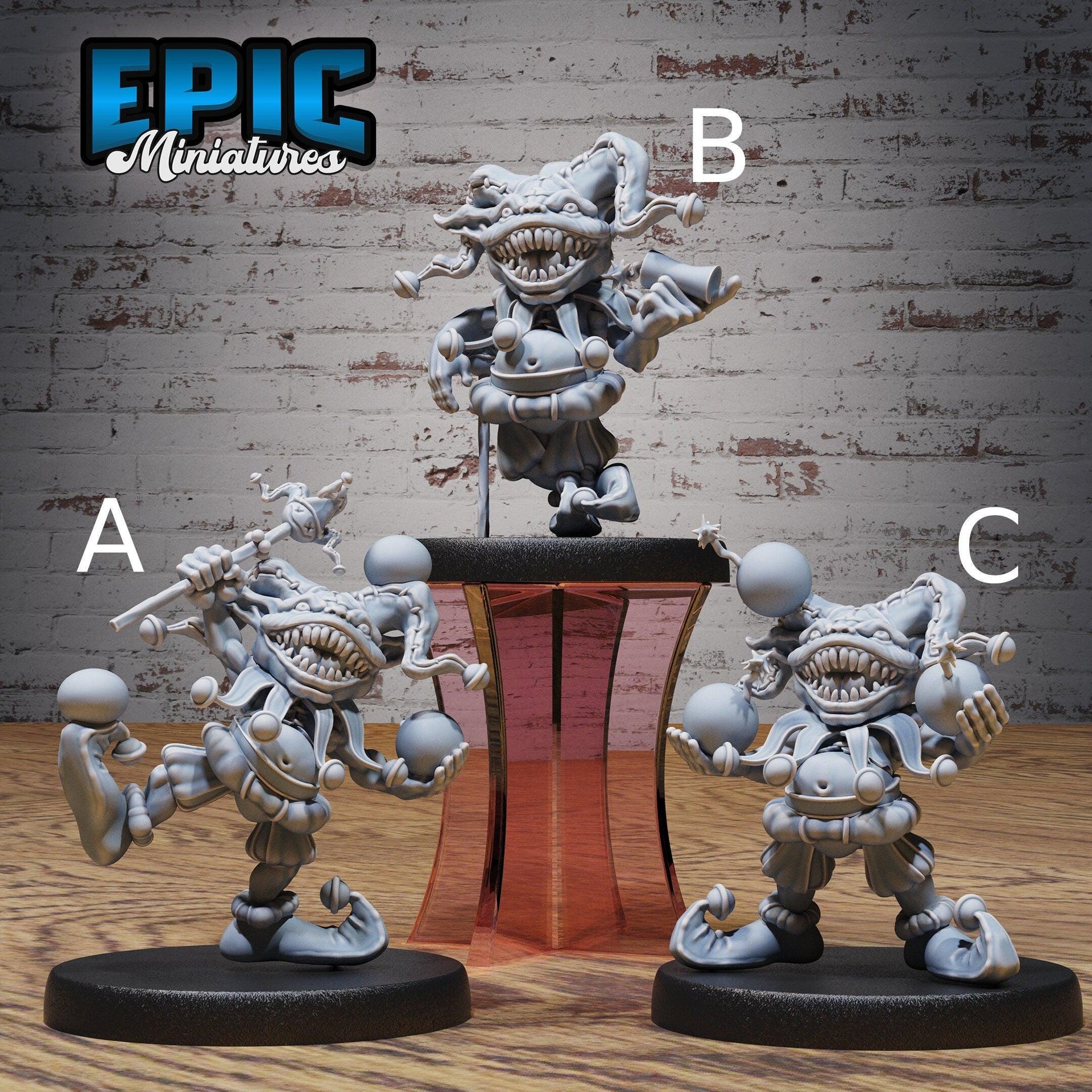 Goblin Clown - Epic Miniatures | Ninth Age | 32mm | Nightsky Carnival | Circus | Big Top | Trickster | Jester
