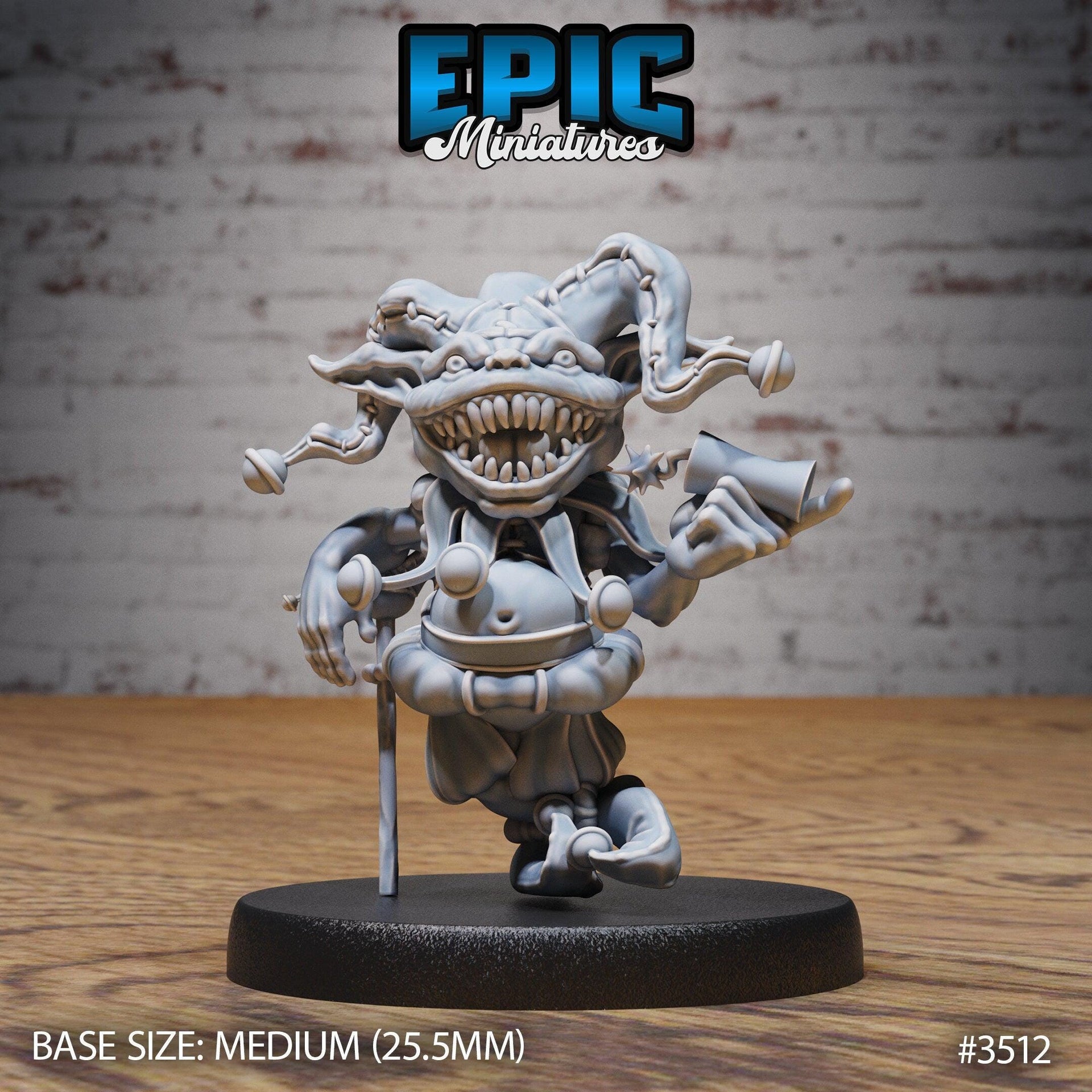 Goblin Clown - Epic Miniatures | Ninth Age | 32mm | Nightsky Carnival | Circus | Big Top | Trickster | Jester