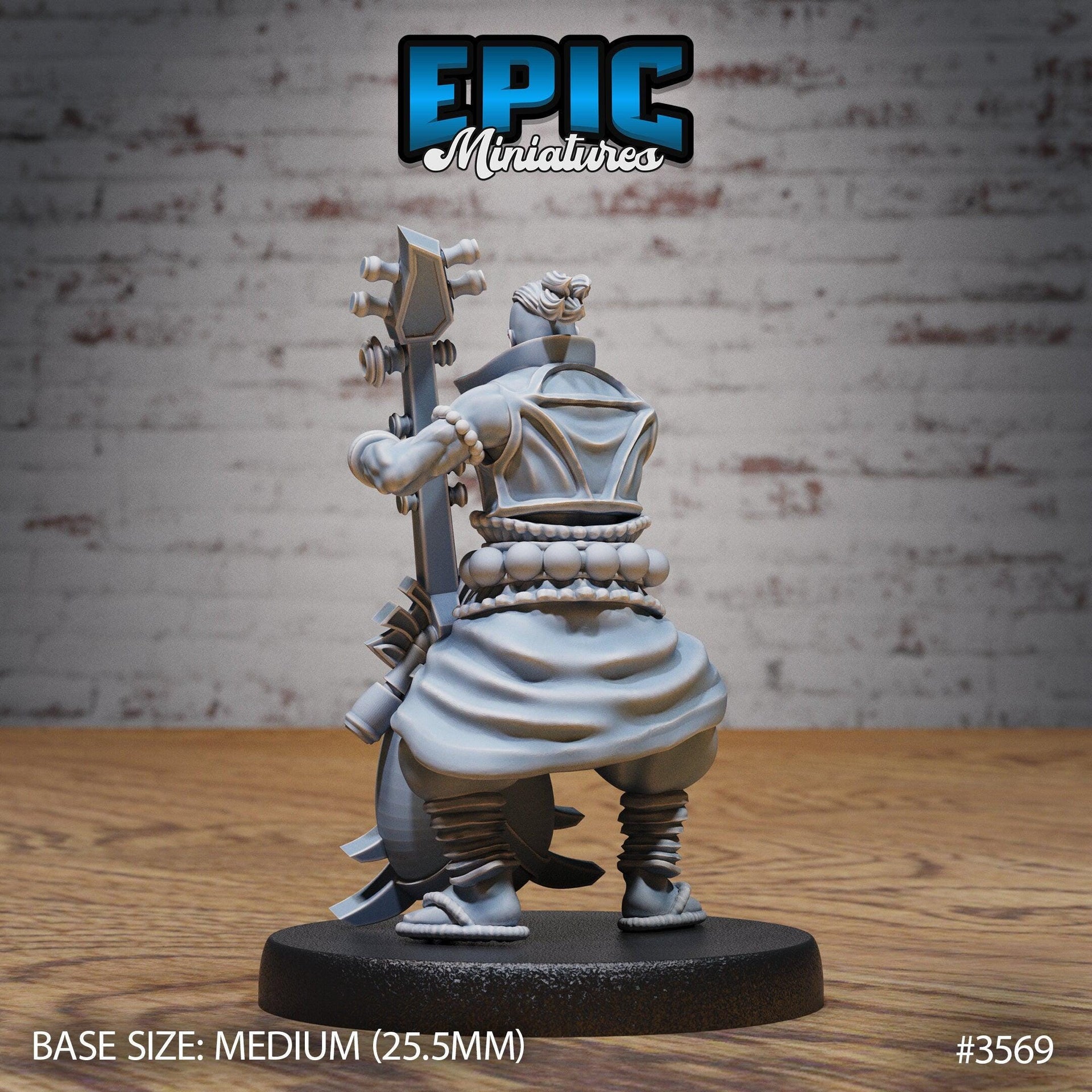 Orient Metal Bard - Epic Miniatures | Ninth Age | 32mm |Iron Fist Tournament | Instrument | Guitar | Magic
