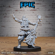 Orient Metal Bard - Epic Miniatures | Ninth Age | 32mm |Iron Fist Tournament | Instrument | Guitar | Magic