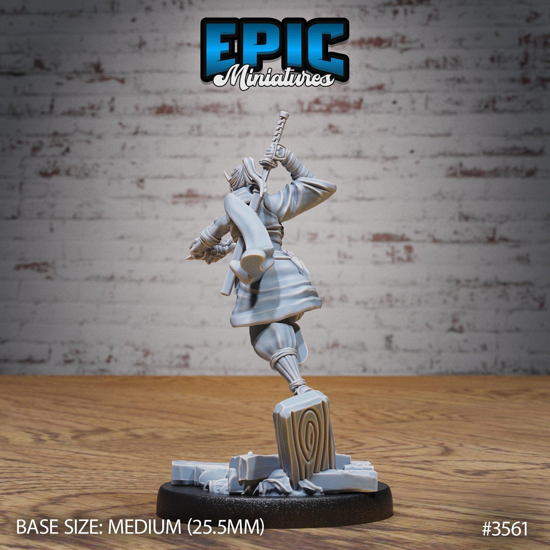 Dark Kunoichi - Epic Miniatures | Ninth Age | 32mm |Iron Fist Tournament | Ninja | Rogue | Assassin