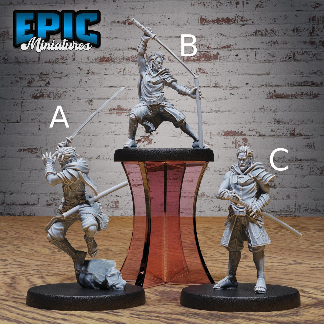 Katana Master - Epic Miniatures | Ninth Age | 32mm |Iron Fist Tournament | Fighter | Samurai | Swordsman