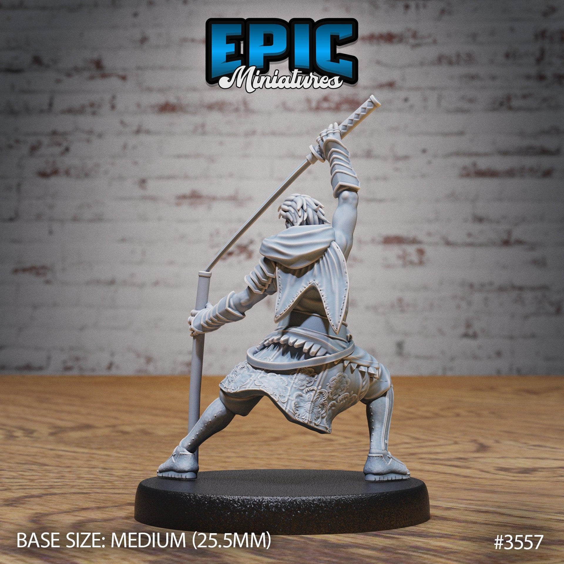 Katana Master - Epic Miniatures | Ninth Age | 32mm |Iron Fist Tournament | Fighter | Samurai | Swordsman