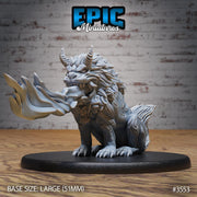 Guardian Fu Dog - Epic Miniatures | Ninth Age | 32mm |Iron Fist Tournament | Chinese Guardian Lion | Fire breathing