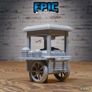 Carnival Shops- Epic Miniatures | Ninth Age | 32mm | Nightsky Carnival | Circus | Ice-cream Stand | Baloons | Popcorn | Cotton Candy