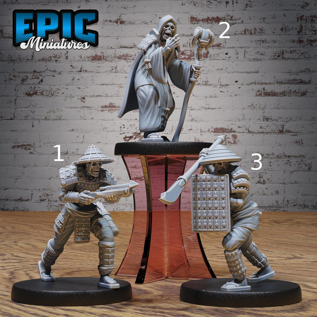 Eastern Skeleton Army - Epic Miniatures | 28mm | 32mm | Oni Nightmare | Yokai | DNecromancer | Crossbow | Mage | Spear | Mercenary