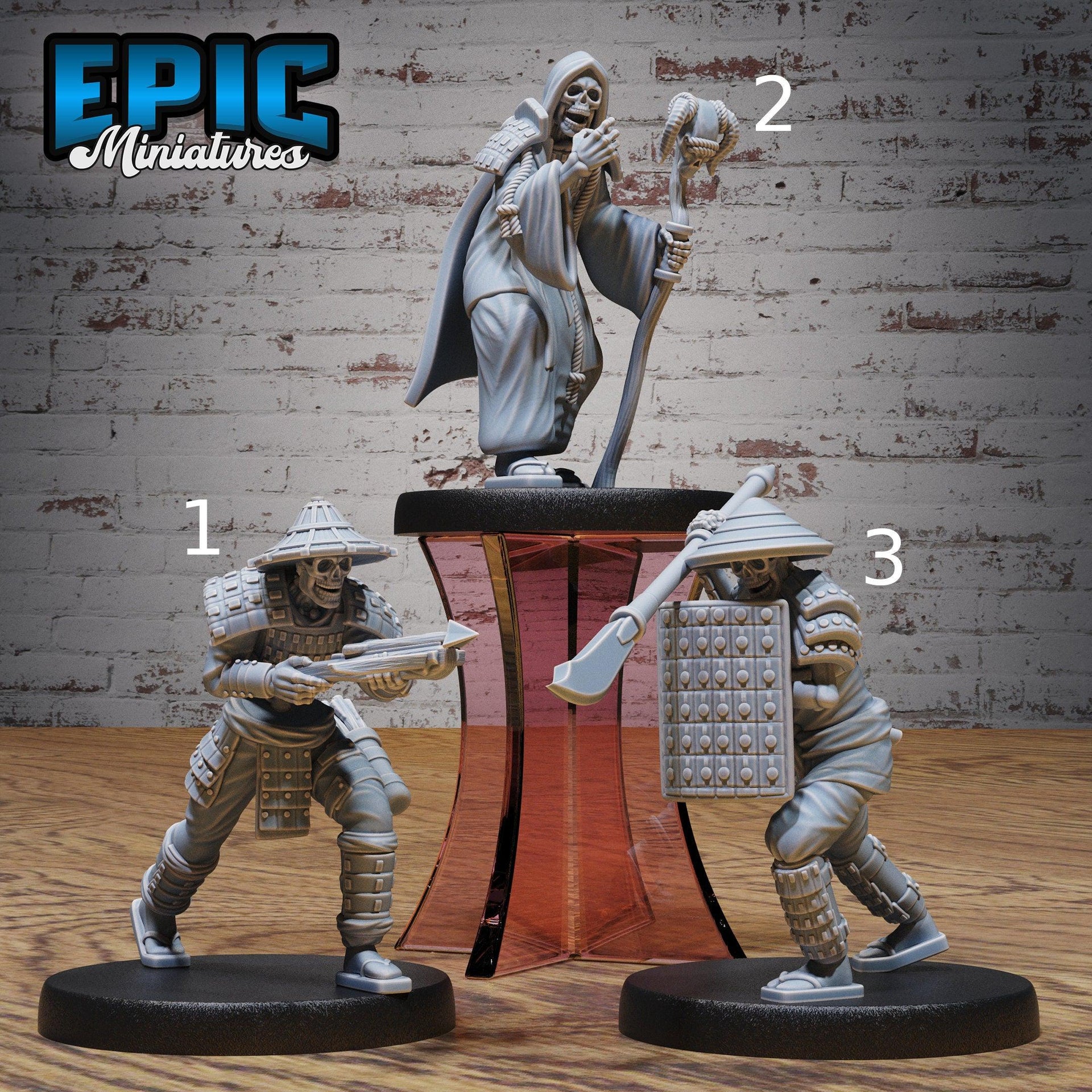 Eastern Skeleton Army - Epic Miniatures | 28mm | 32mm | Oni Nightmare | Yokai | DNecromancer | Crossbow | Mage | Spear | Mercenary
